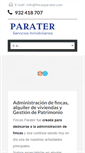 Mobile Screenshot of fincasparater.com